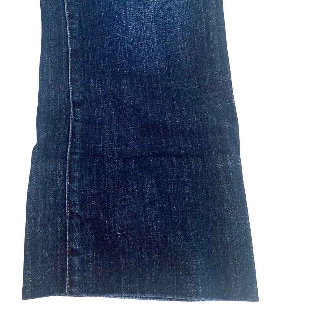Talbots Barely Boot Cut Jeans 10 Short Dark Wash Indigo High Rise Denim Stretch - Picture 6 of 10